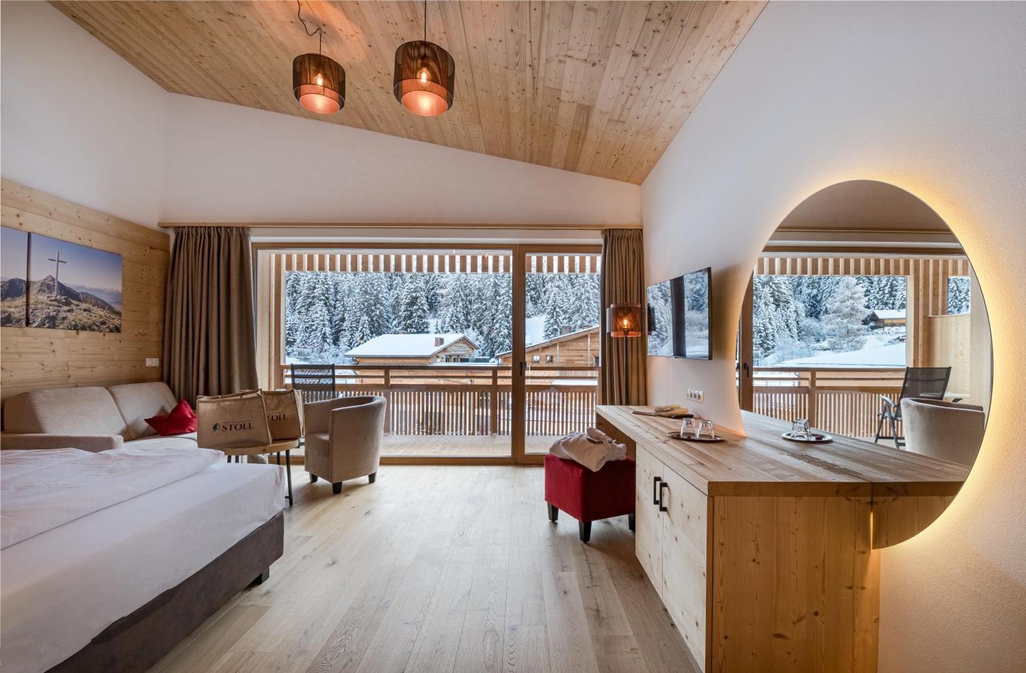 Alpine Nature Hotel Stoll Planca di Sopra Bagian luar foto